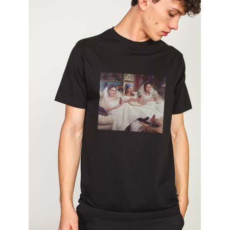 Tricou Picture-meme: Fata cu un cercel de perle, bumbac Mona Lisa